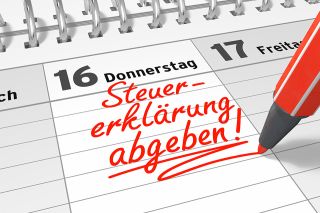 Foto: Terminkalender: Steuererklärung abgeben